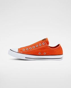 Converse Seasonal Color Chuck Taylor All Star Női Slip On Fekete/Fehér/Narancssárga | TDANYPC-HU